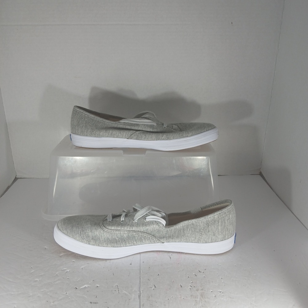Keds Champion Jersey Sneakers 9 Grey Low Top Lace Up Dream Foam WF61526 - Picture 2 of 10